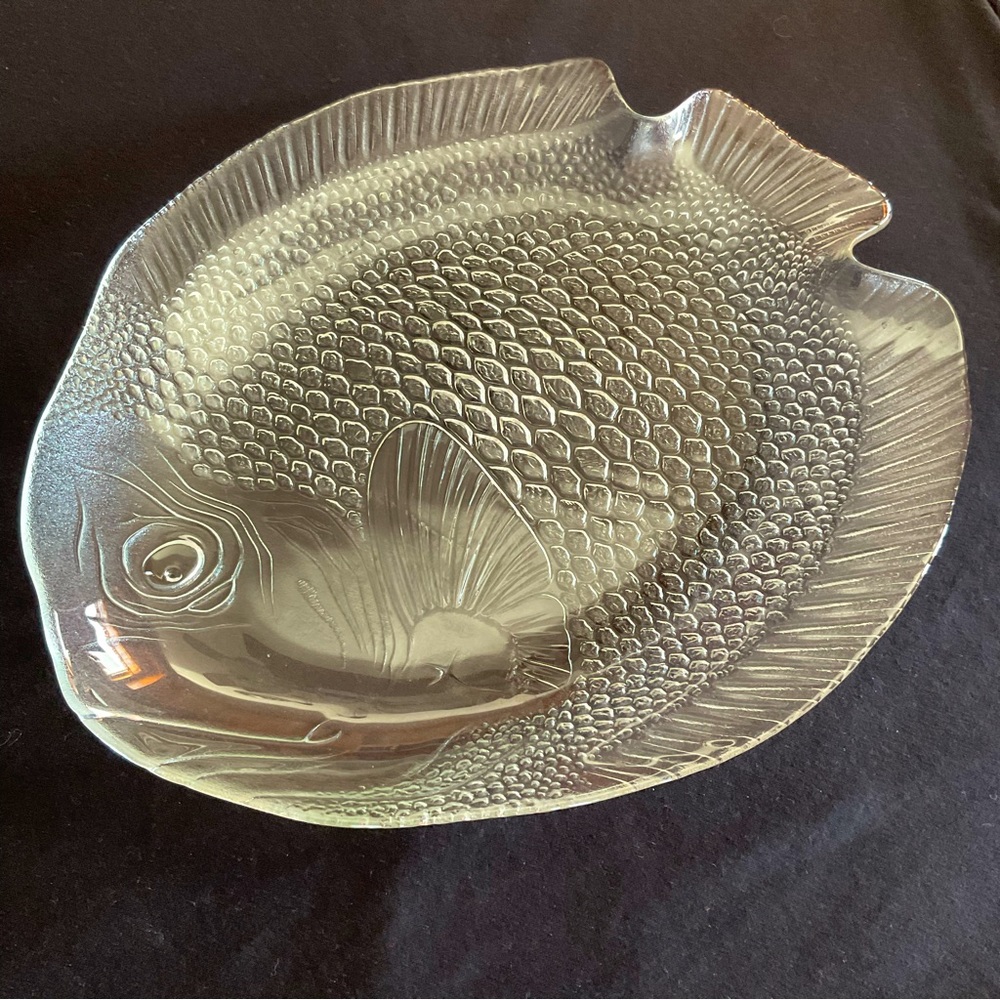 Vintage Arcoroc France Large Fish Platter